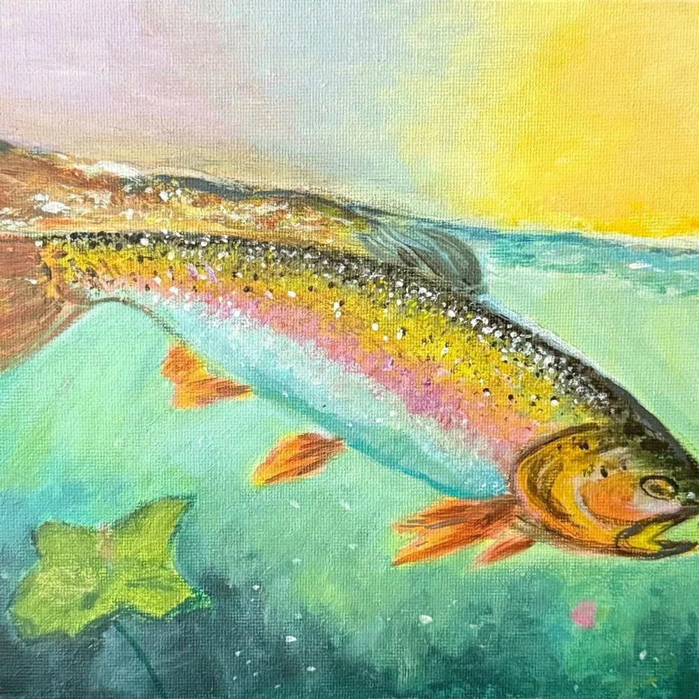 Vibrant Fish Original Acrylic Art Painting